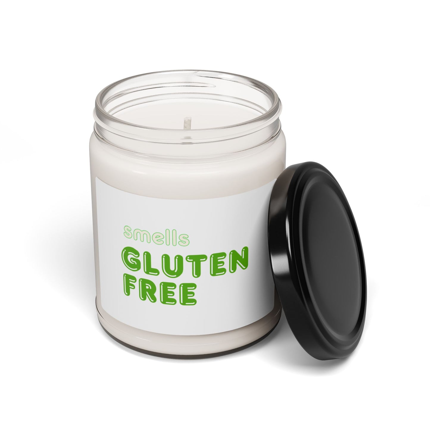 Smells Gluten Free Candle - Lid off