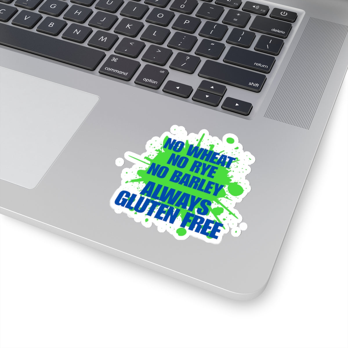 No Wheat, Rye, Barley, Gluten free - Laptop sticker
