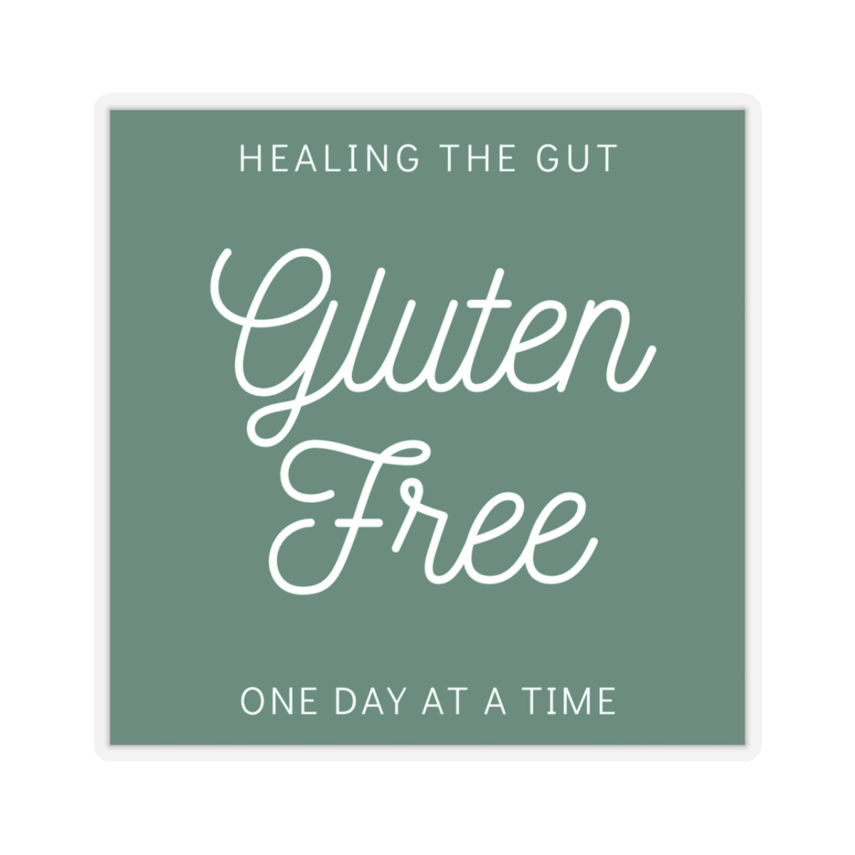 Sticker telling the world about your gluten free diet! - FatCeliac’s Store