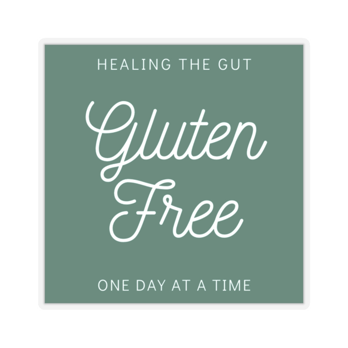Sticker telling the world about your gluten free diet! - FatCeliac’s Store