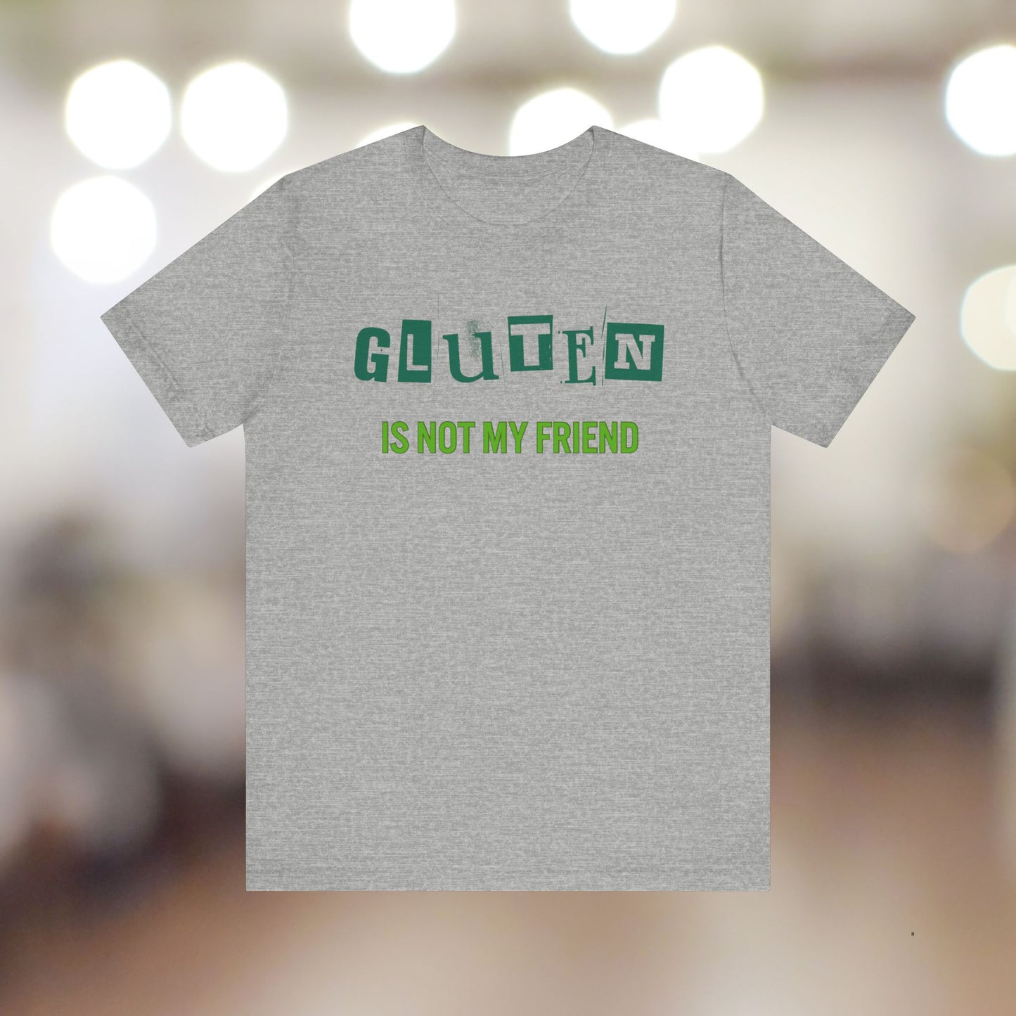 Gluten Free Unisex Tee, Celiac Disease Shirt, Gluten Intolerance Gift, Wheat Allergy T-Shirt, Gluten Sensitivity Top, Food Allergy Clothing