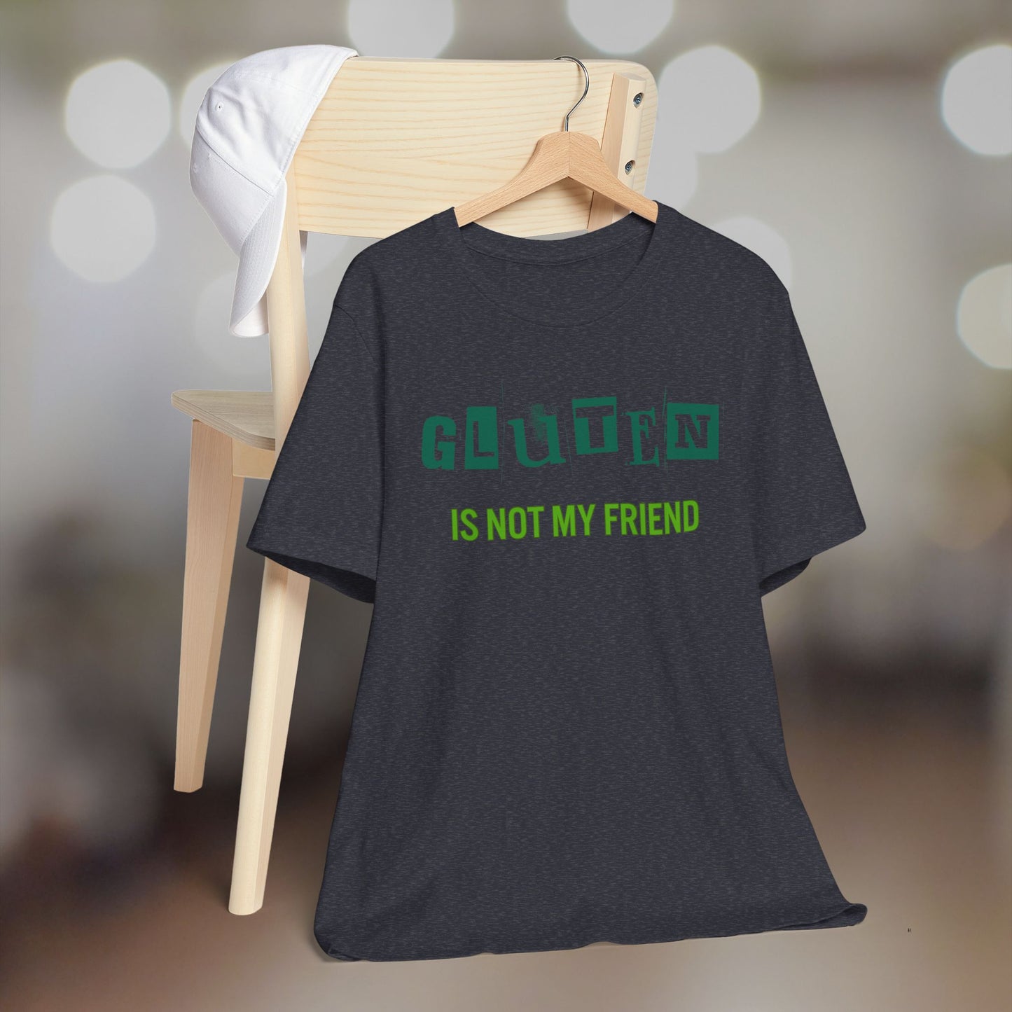 Gluten Free Unisex Tee, Celiac Disease Shirt, Gluten Intolerance Gift, Wheat Allergy T-Shirt, Gluten Sensitivity Top, Food Allergy Clothing