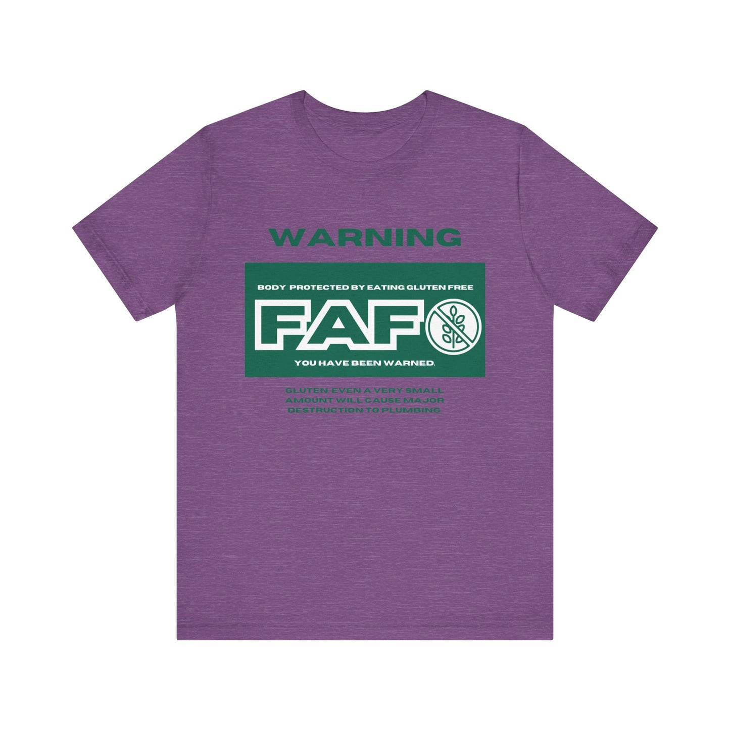 FAFO Gluten Free Tee - Unisex Jersey Short Sleeve