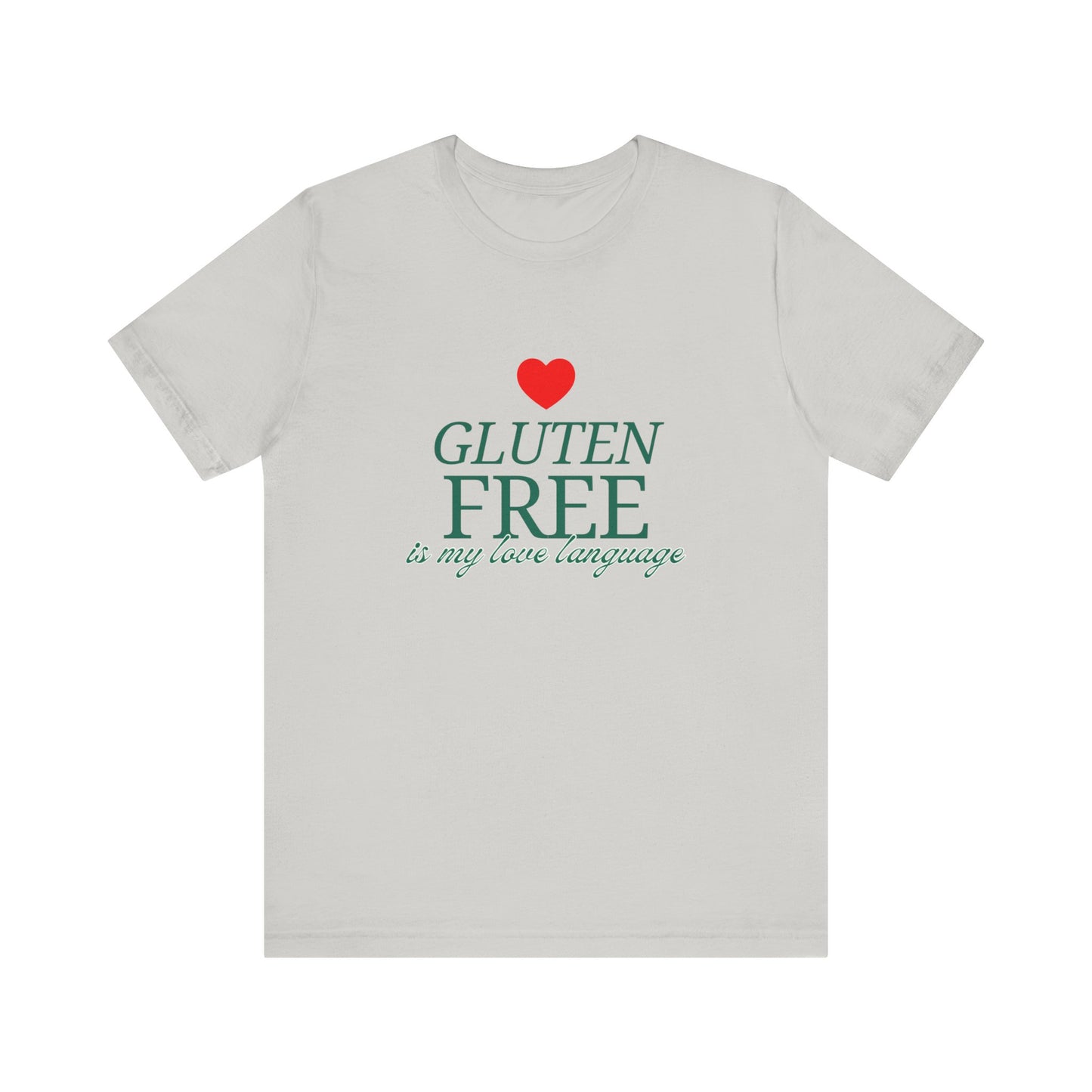 Gluten Free is my Love Language t-shirt with heart - FatCeliac’s Store
