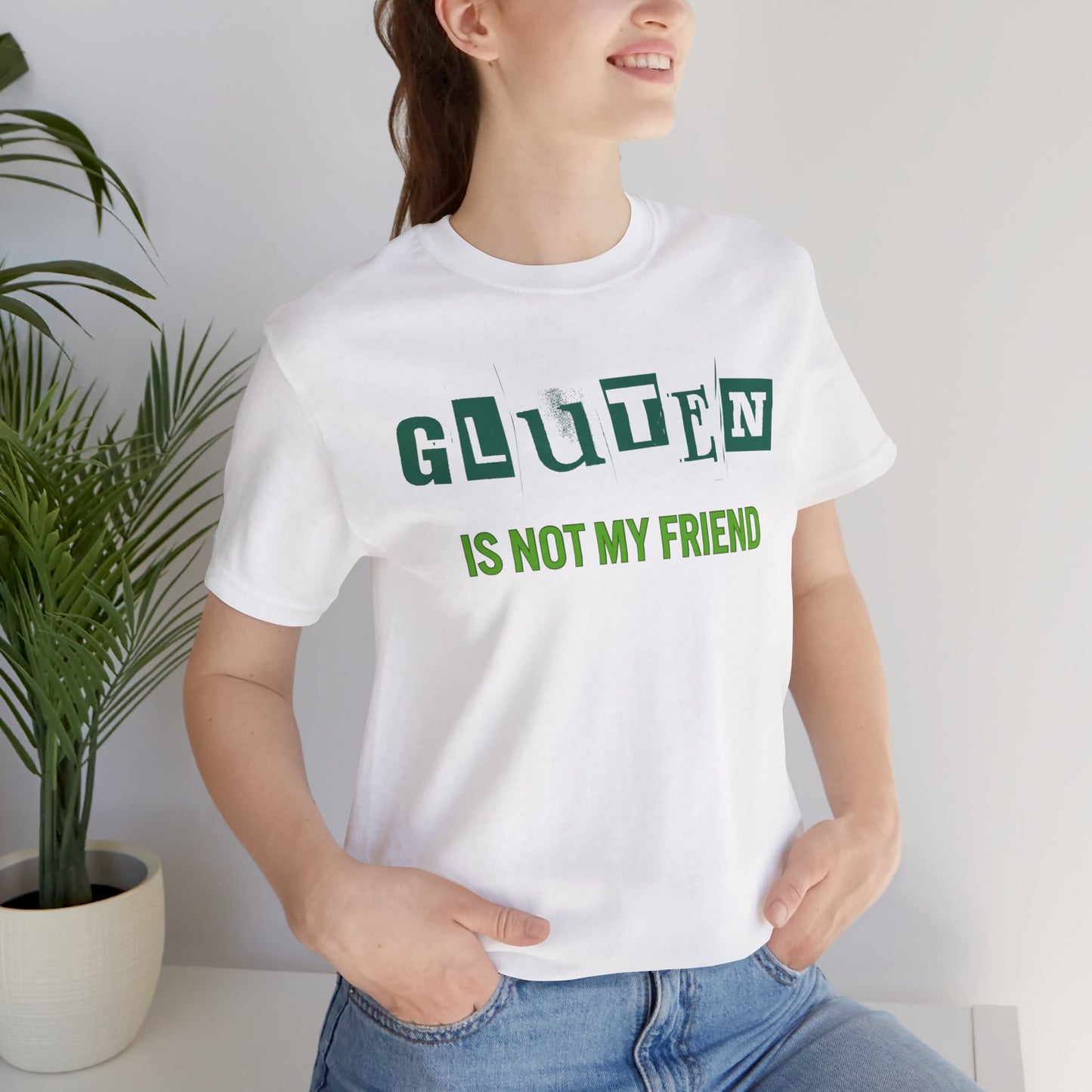Gluten Free Unisex Tee, Celiac Disease Shirt, Gluten Intolerance Gift, Wheat Allergy T-Shirt, Gluten Sensitivity Top, Food Allergy Clothing