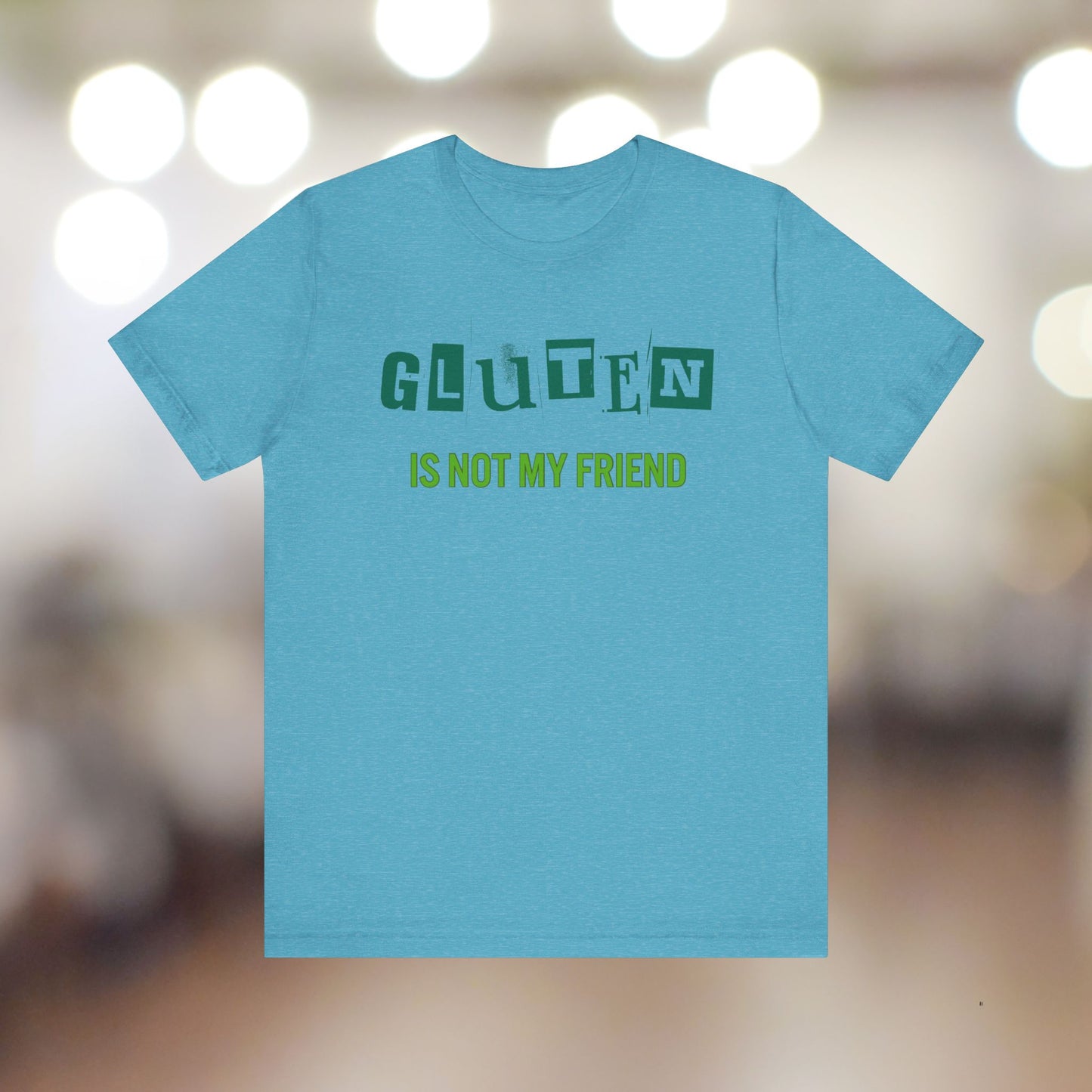 Gluten Free Unisex Tee, Celiac Disease Shirt, Gluten Intolerance Gift, Wheat Allergy T-Shirt, Gluten Sensitivity Top, Food Allergy Clothing