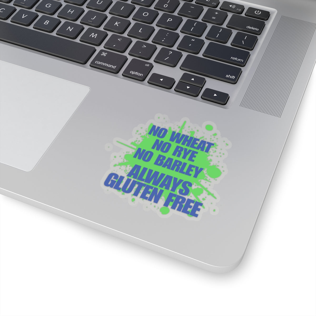 No Wheat, Rye, Barley, Gluten free - Laptop sticker