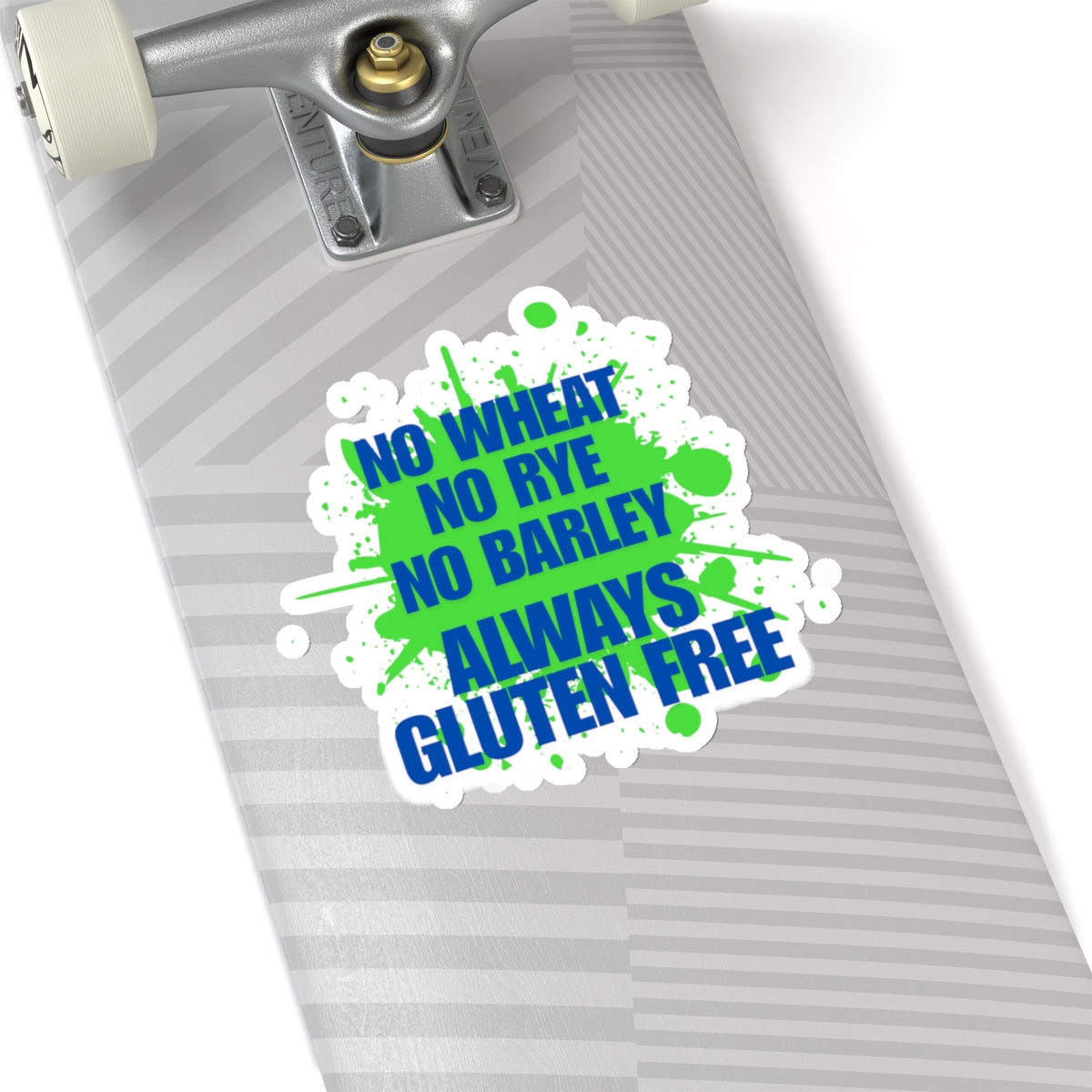No Wheat, Rye, Barley, Gluten free - Laptop sticker