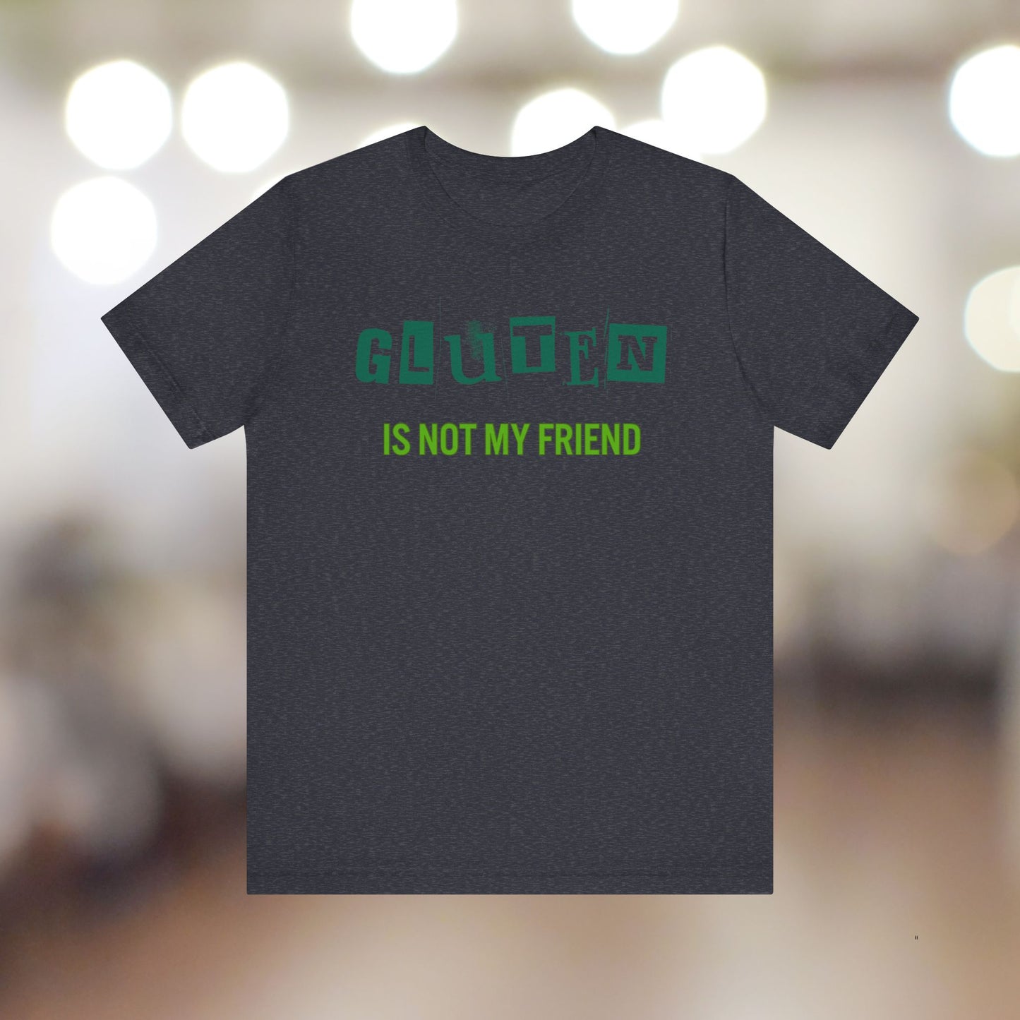 Gluten Free Unisex Tee, Celiac Disease Shirt, Gluten Intolerance Gift, Wheat Allergy T-Shirt, Gluten Sensitivity Top, Food Allergy Clothing