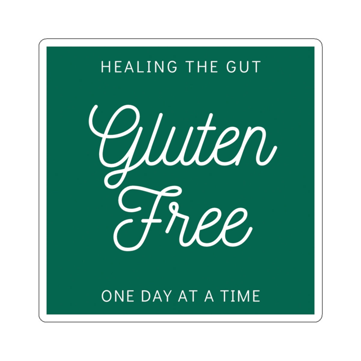 Sticker telling the world about your gluten free diet! - FatCeliac’s Store