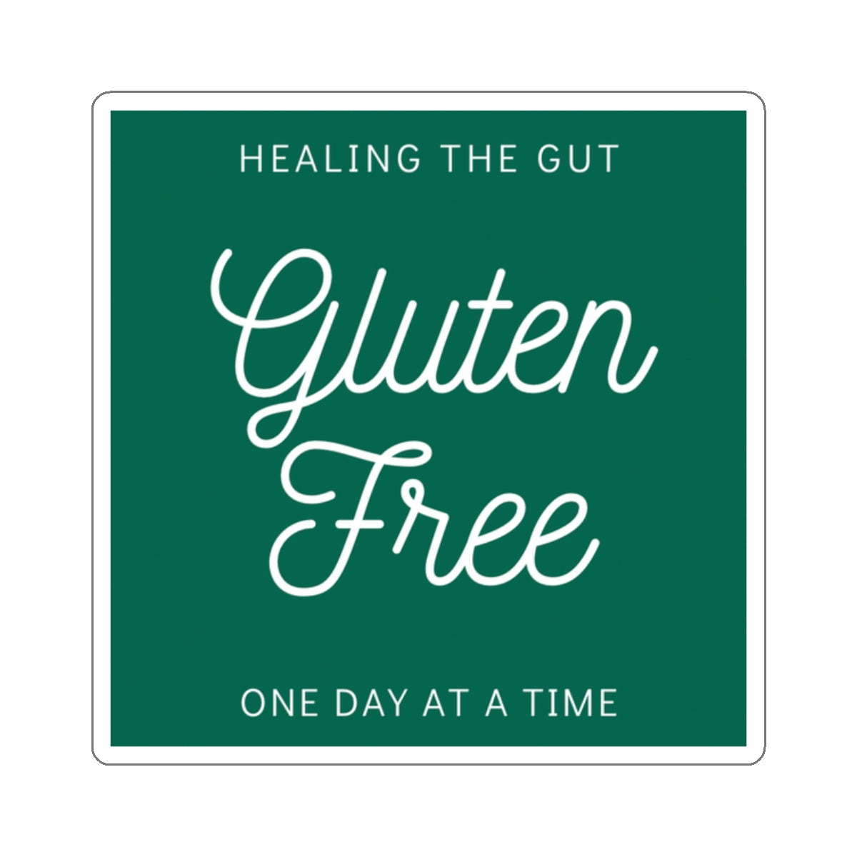Sticker telling the world about your gluten free diet! - FatCeliac’s Store