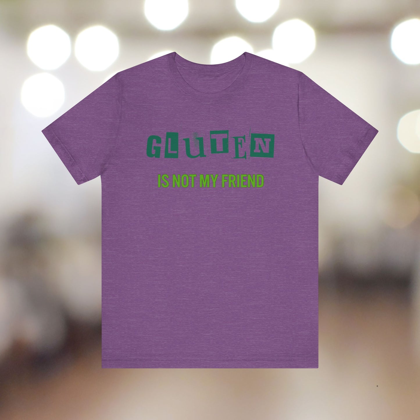 Gluten Free Unisex Tee, Celiac Disease Shirt, Gluten Intolerance Gift, Wheat Allergy T-Shirt, Gluten Sensitivity Top, Food Allergy Clothing