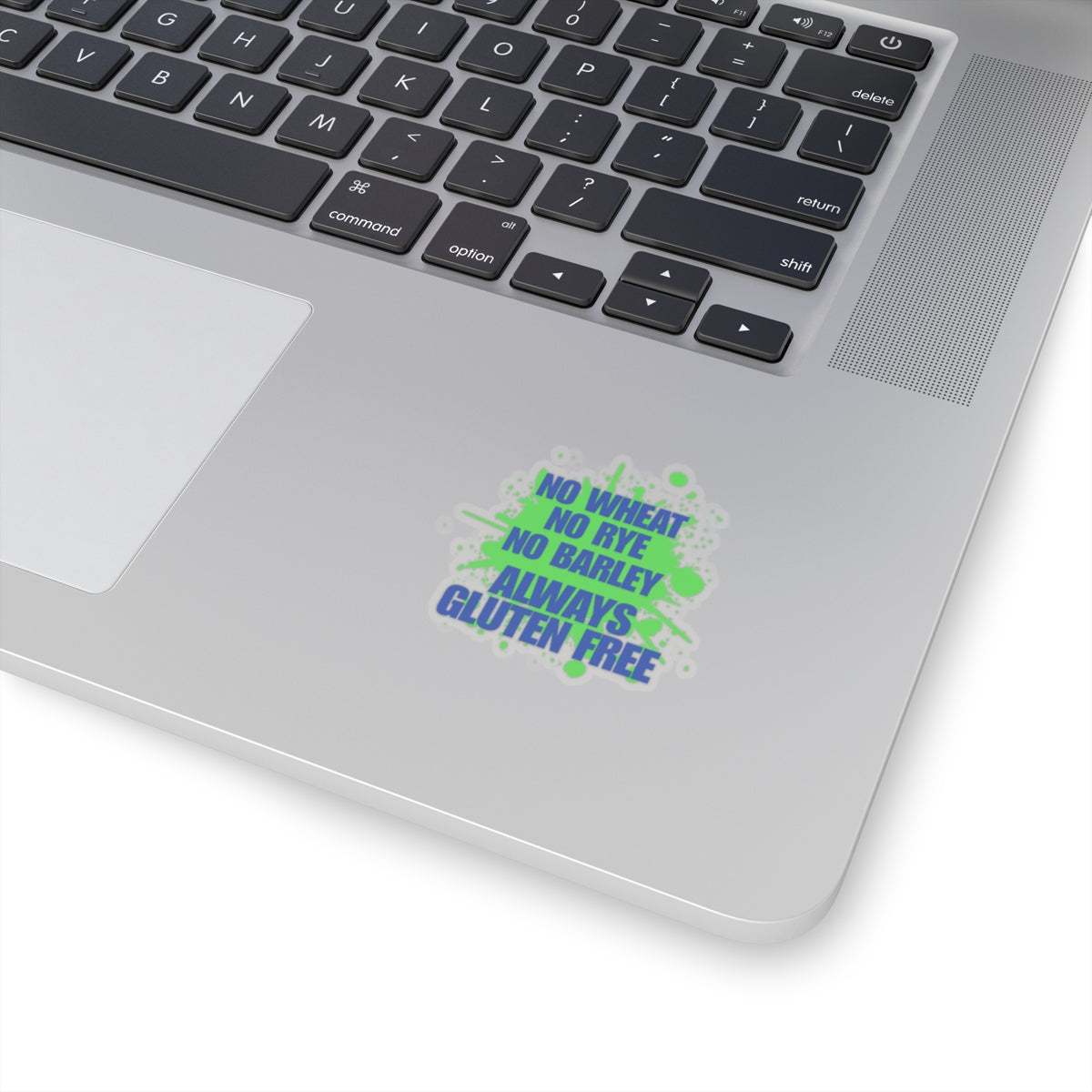 No Wheat, Rye, Barley, Gluten free - Laptop sticker
