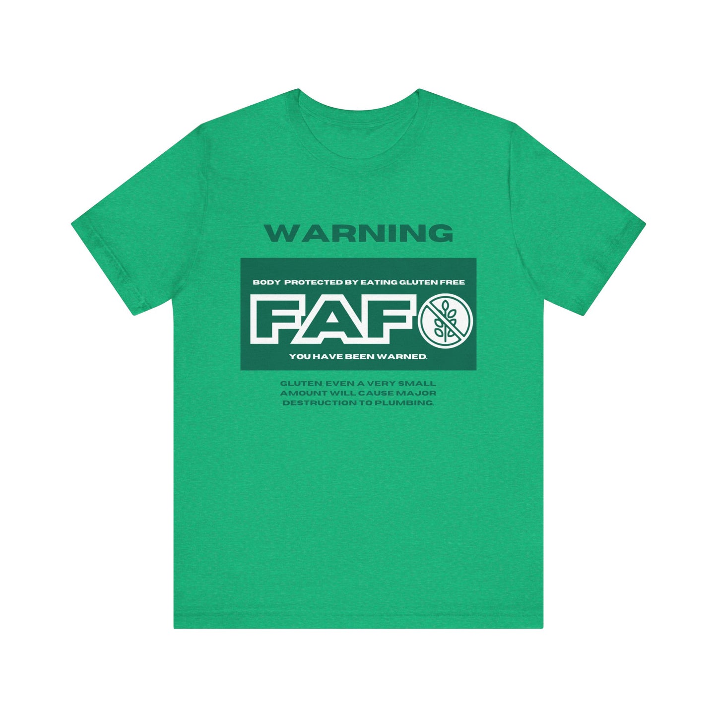 FAFO Gluten Free Tee - Unisex Jersey Short Sleeve