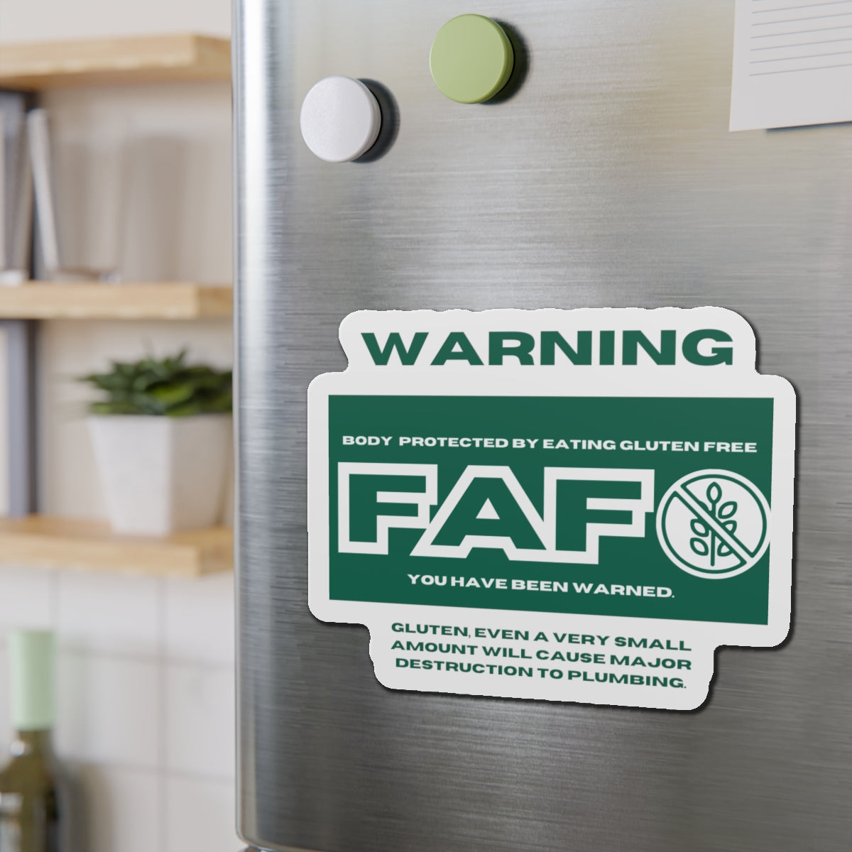 FAFO Gluten Free Magnet for Gluten Free Friends