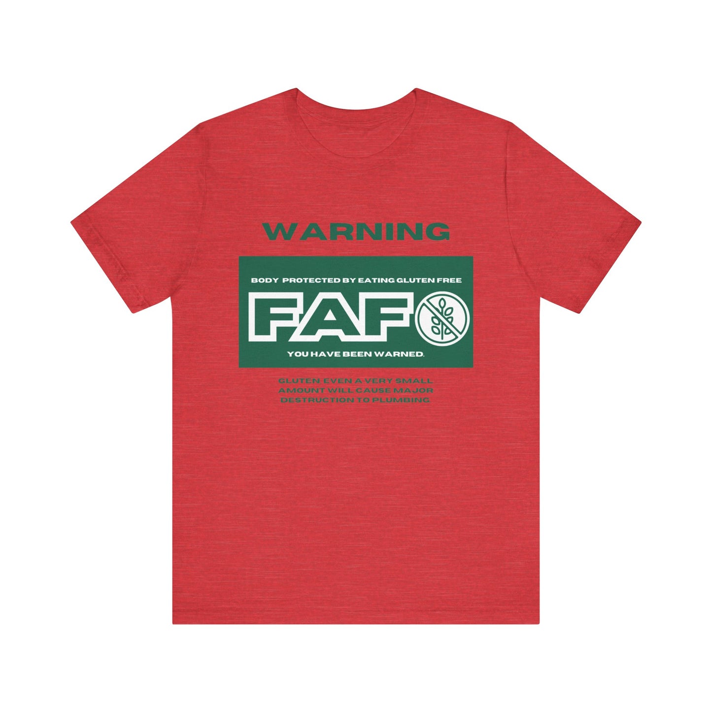 FAFO Gluten Free Tee - Unisex Jersey Short Sleeve