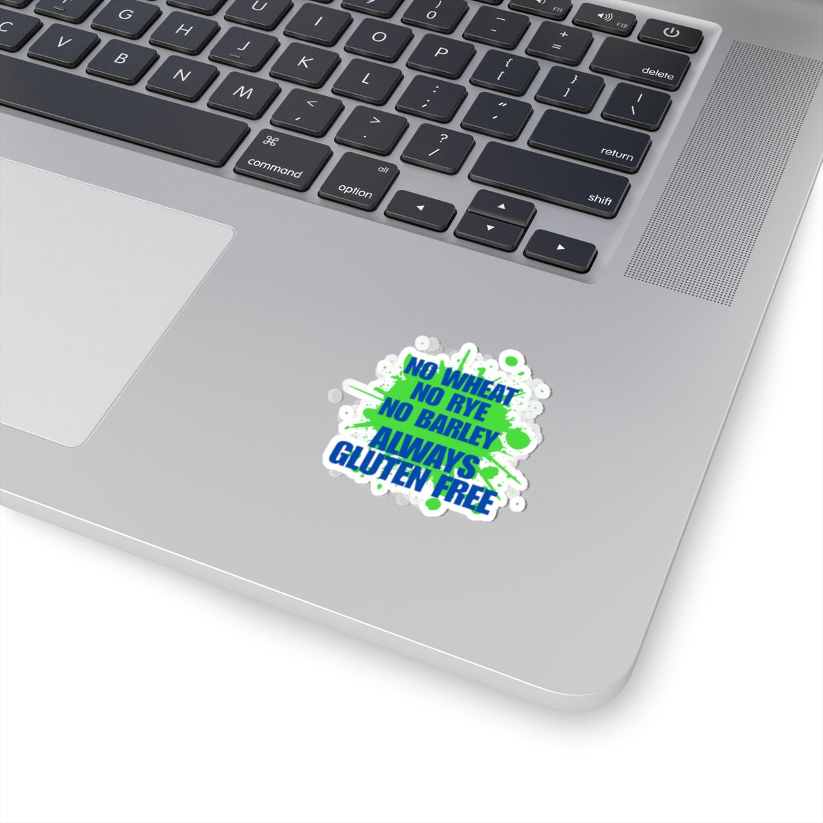 No Wheat, Rye, Barley, Gluten free - Laptop sticker