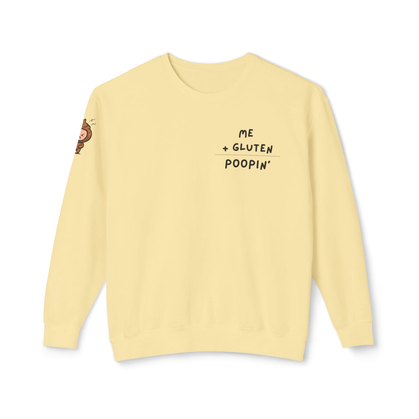 Gluten free funny emoji sweatshirt