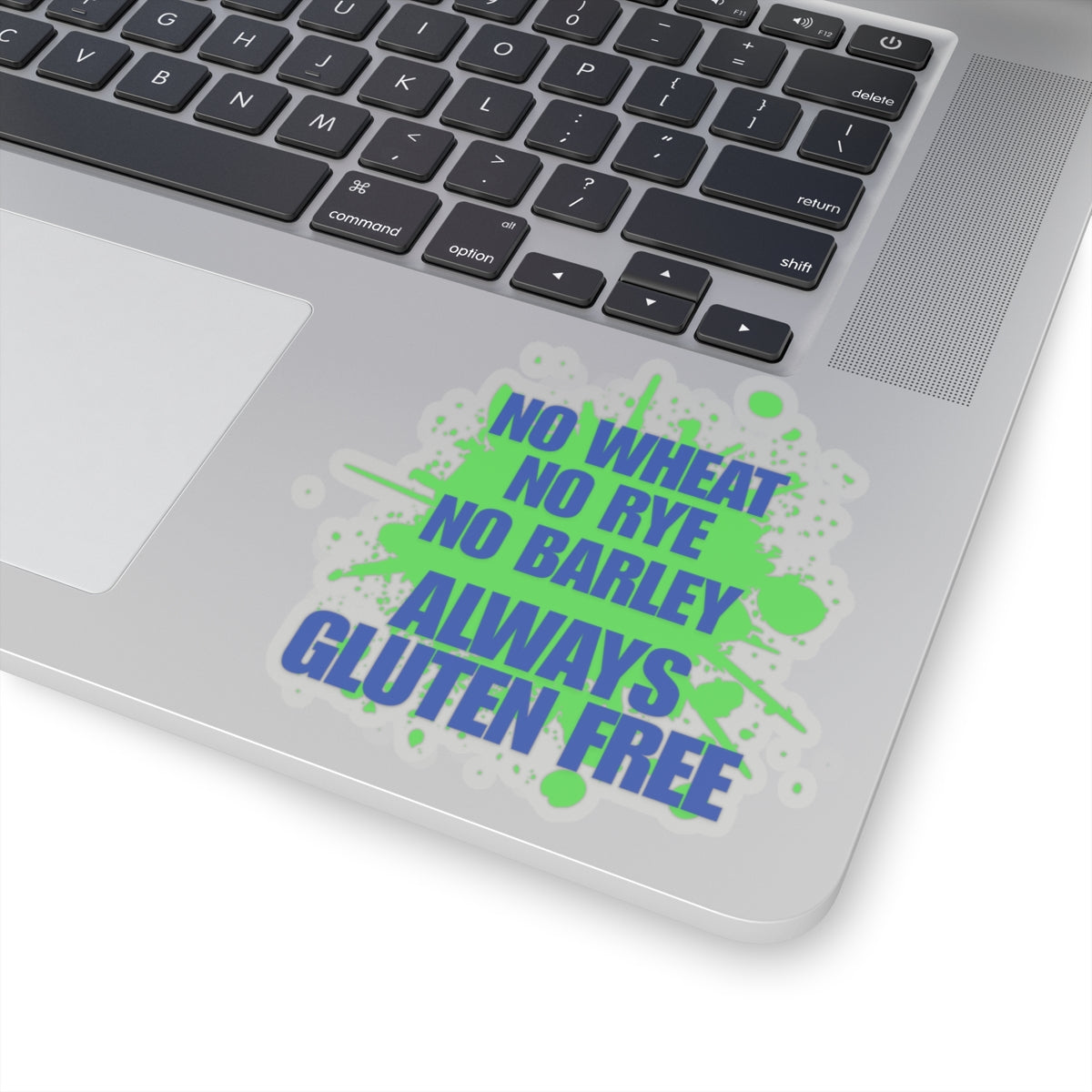 No Wheat, Rye, Barley, Gluten free - Laptop sticker