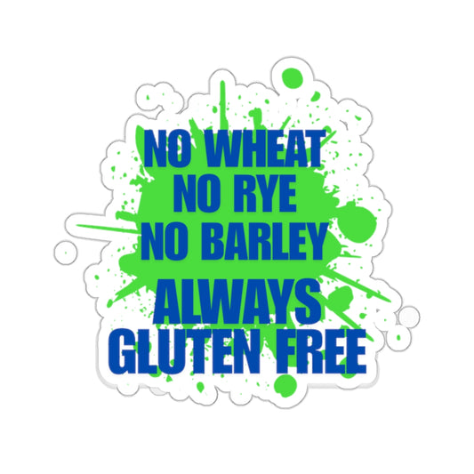 No Wheat, Rye, Barley, Gluten free - Laptop Sticker