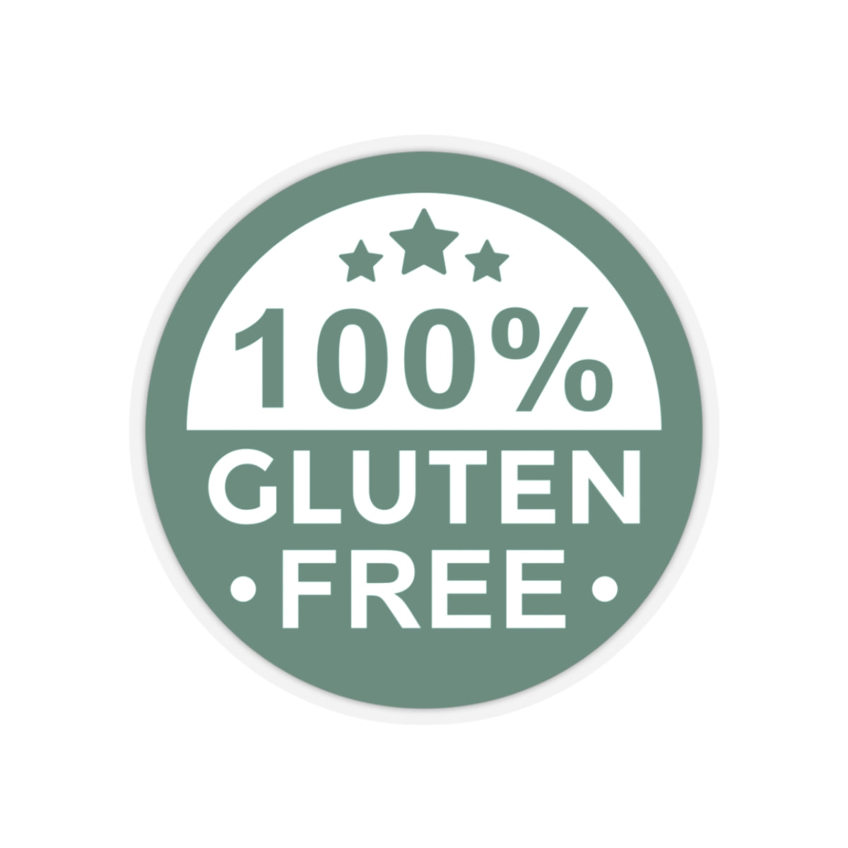 100% Gluten Free - Stickers - FatCeliac’s Store