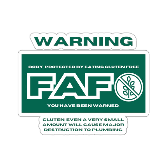 Gluten Free Kiss-Cut Stickers for Celiac Friends