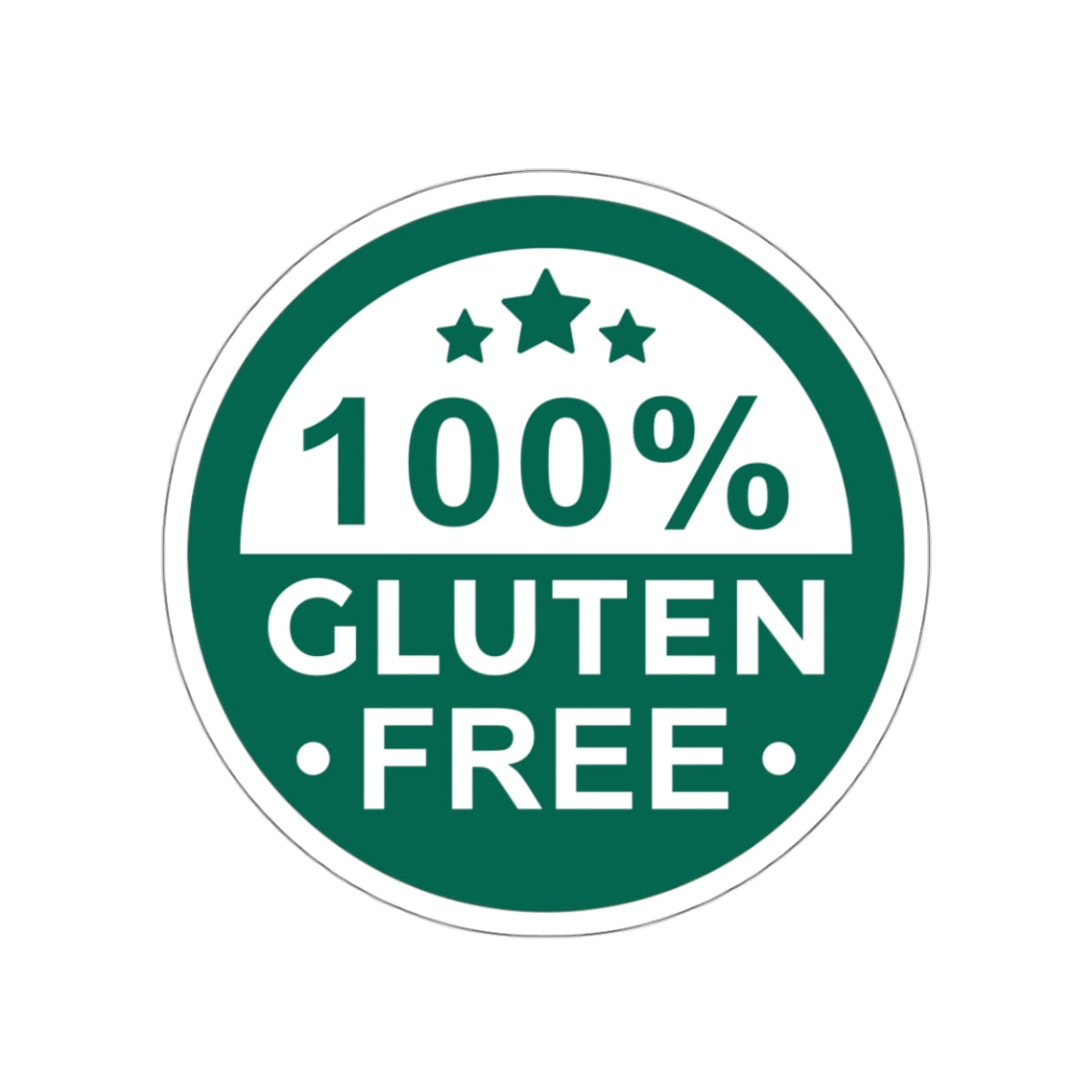 100% Gluten Free - Stickers - FatCeliac’s Store
