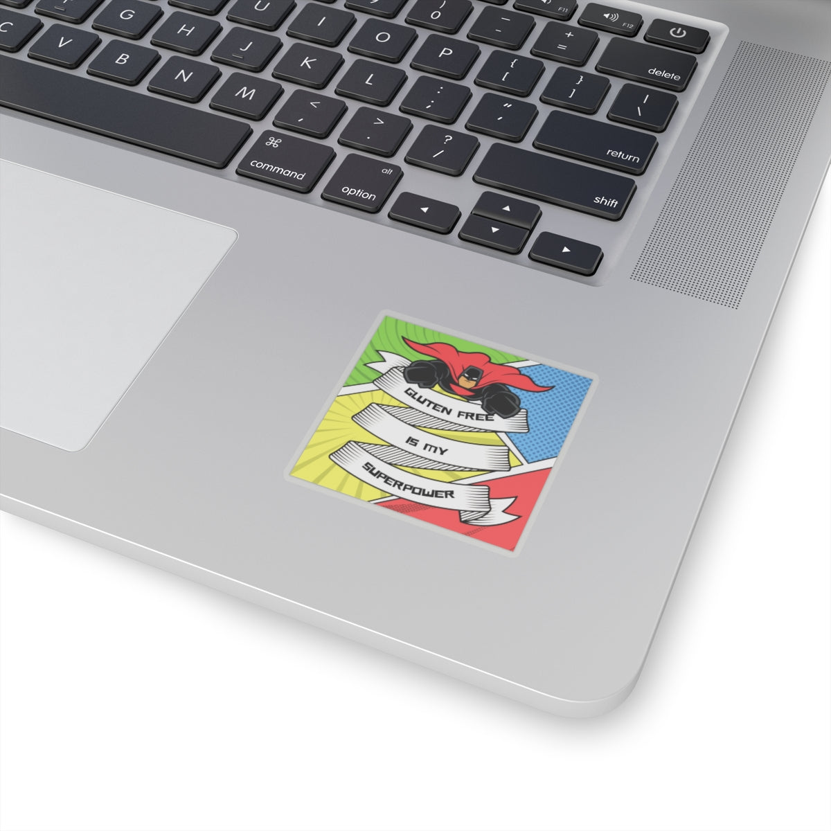 Put this sticker where everyone can see your gluten free superpower! - FatCeliac’s Store