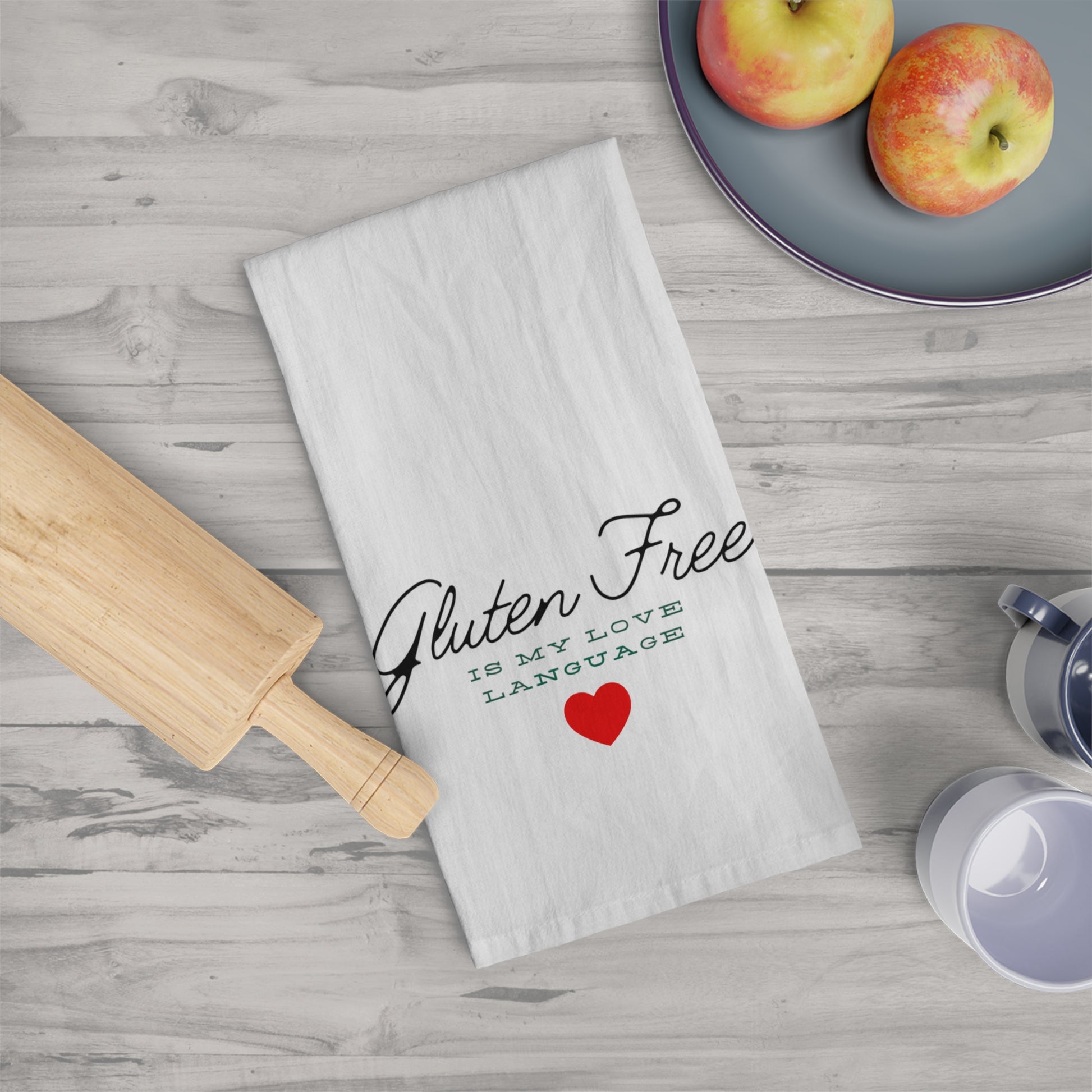 Gluten free is my love language tea towel - FatCeliac’s Store