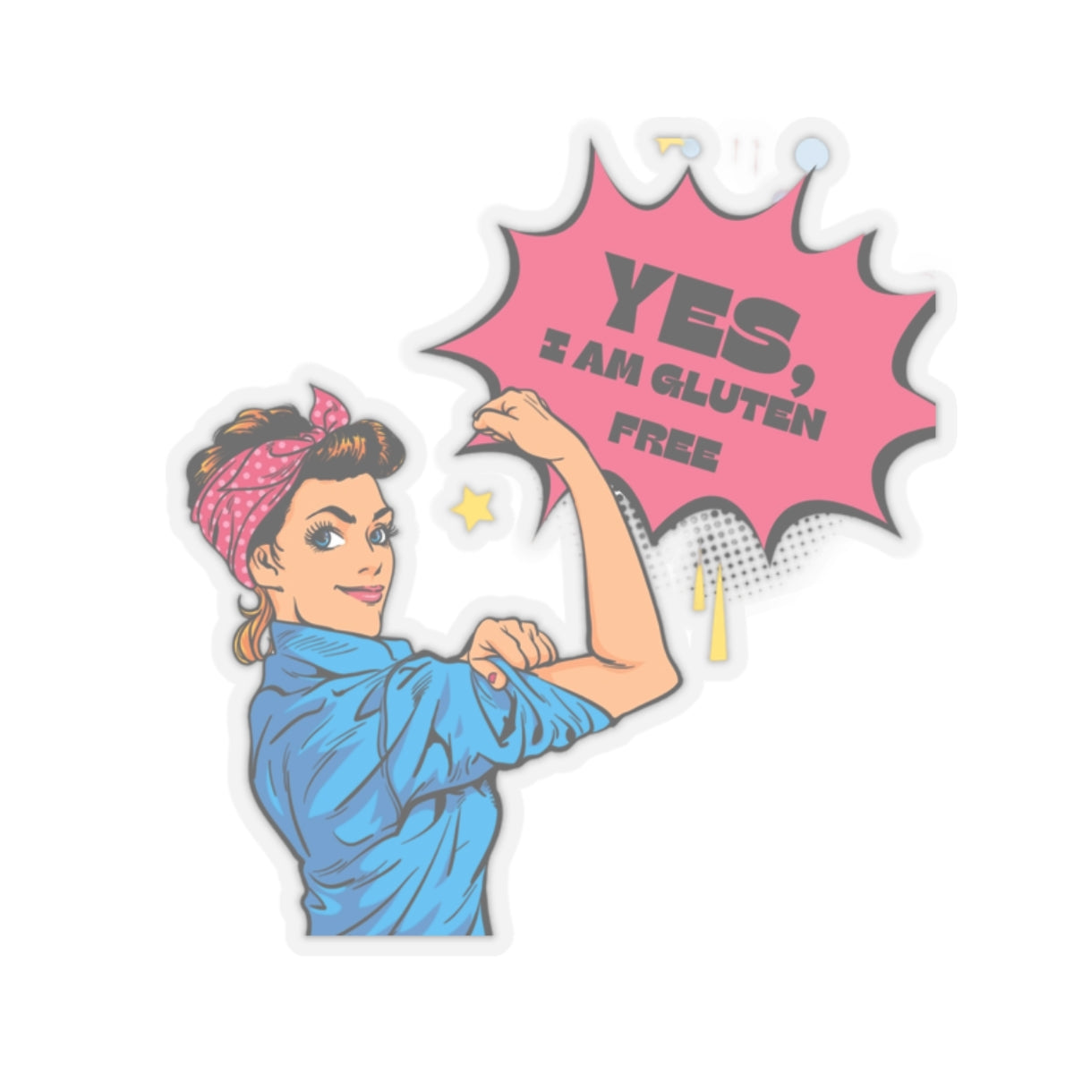 Rosie Sticker - FatCeliac’s Store