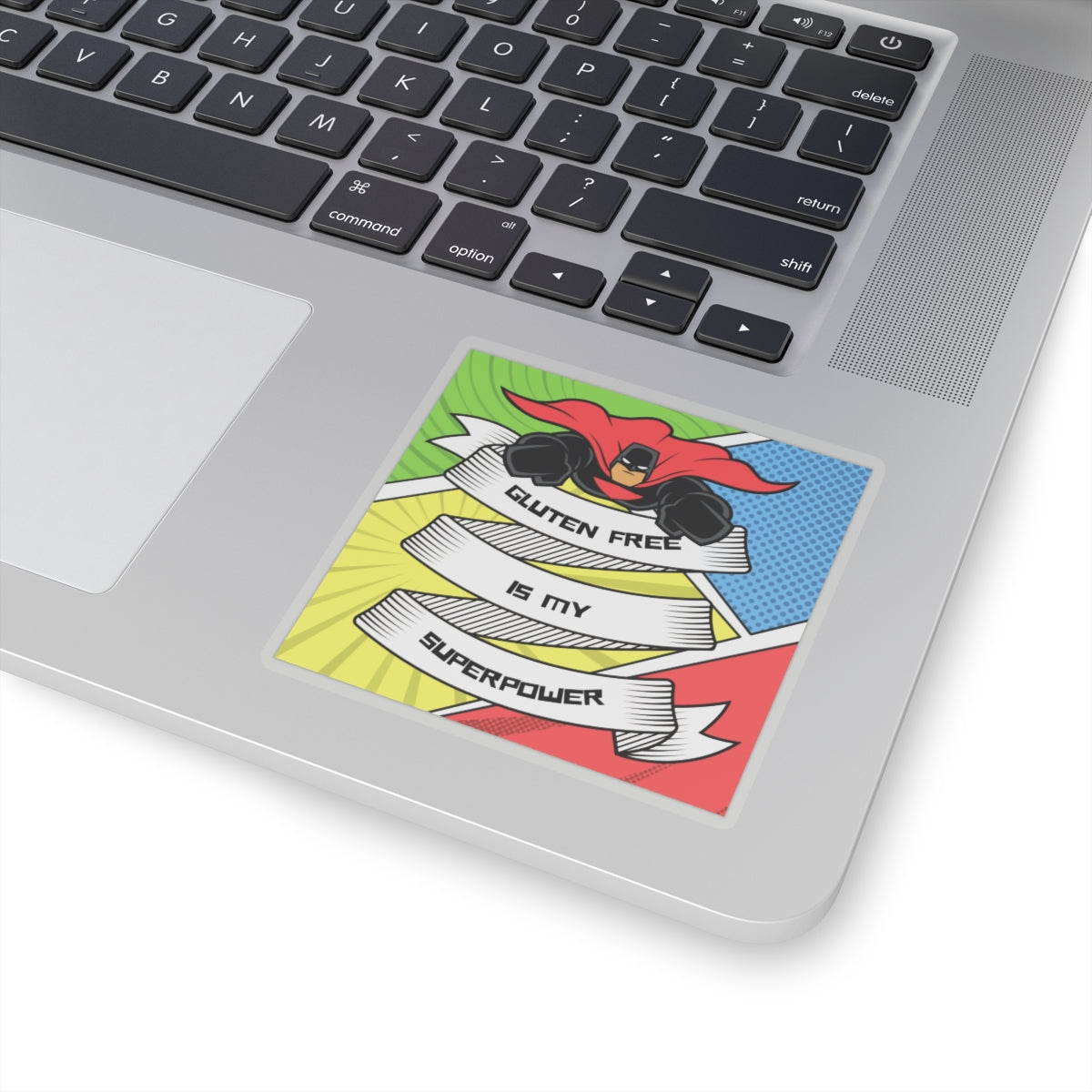Put this sticker where everyone can see your gluten free superpower! - FatCeliac’s Store