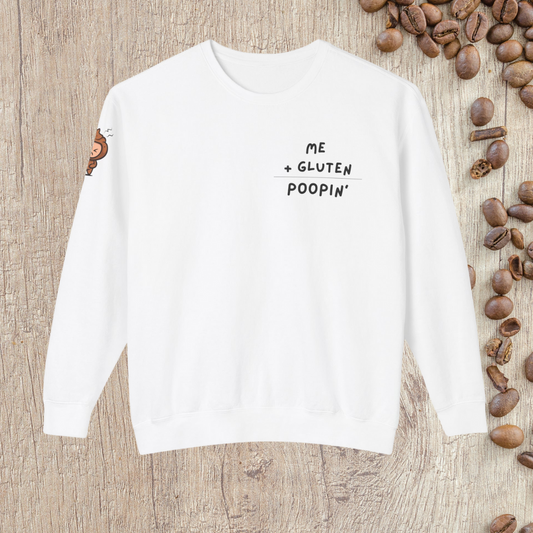 Gluten free funny emoji sweatshirt