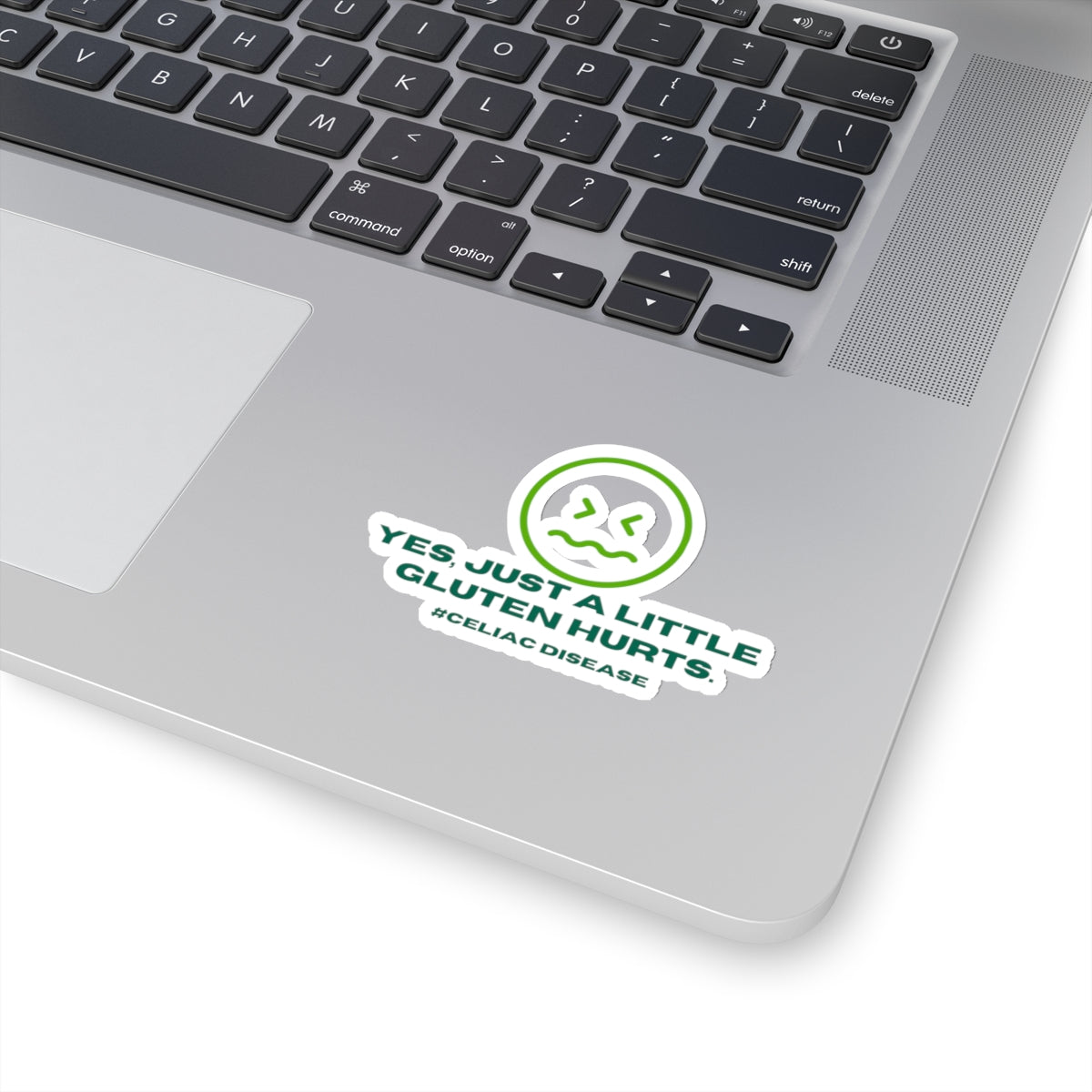 Yes, Just a little gluten hurts - Kiss-Cut Stickers - FatCeliac’s Store