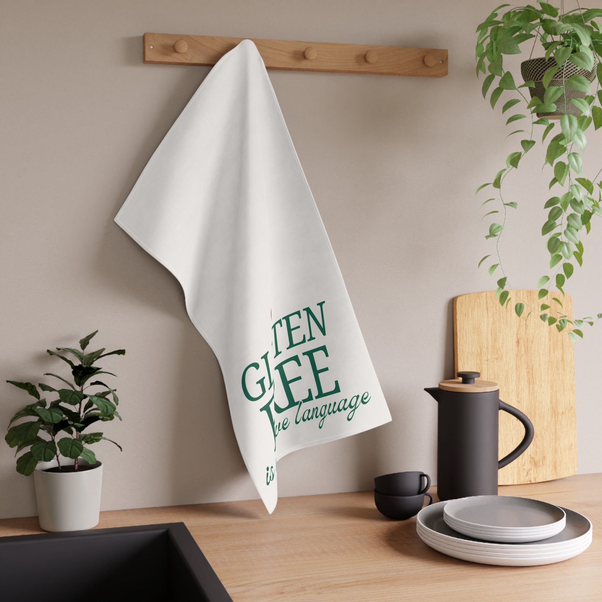  Gluten Free Love Language Towel In context