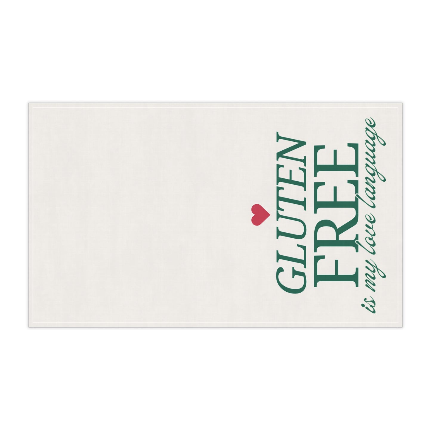  Gluten Free Love Language Towel - sideways design