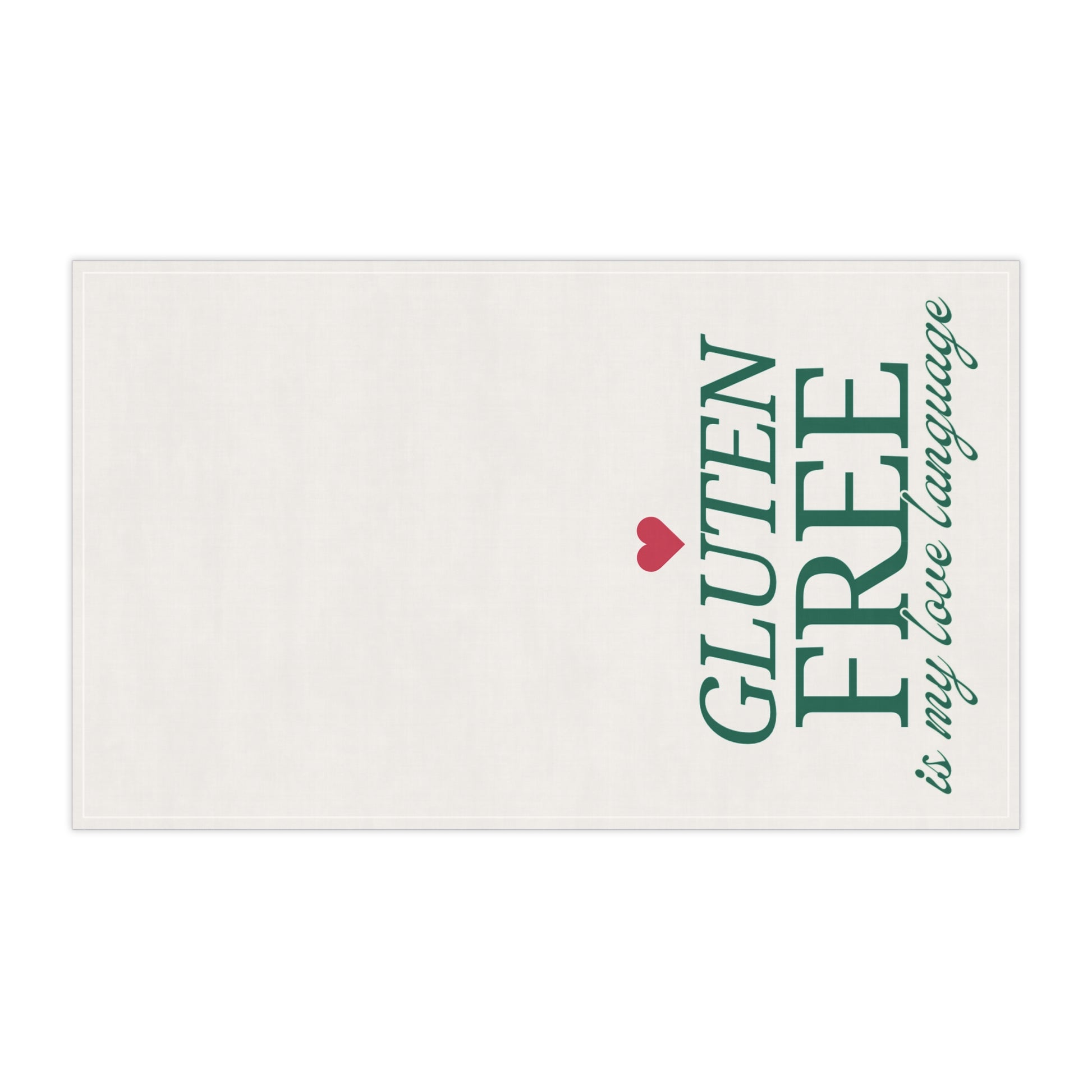  Gluten Free Love Language Towel - sideways design