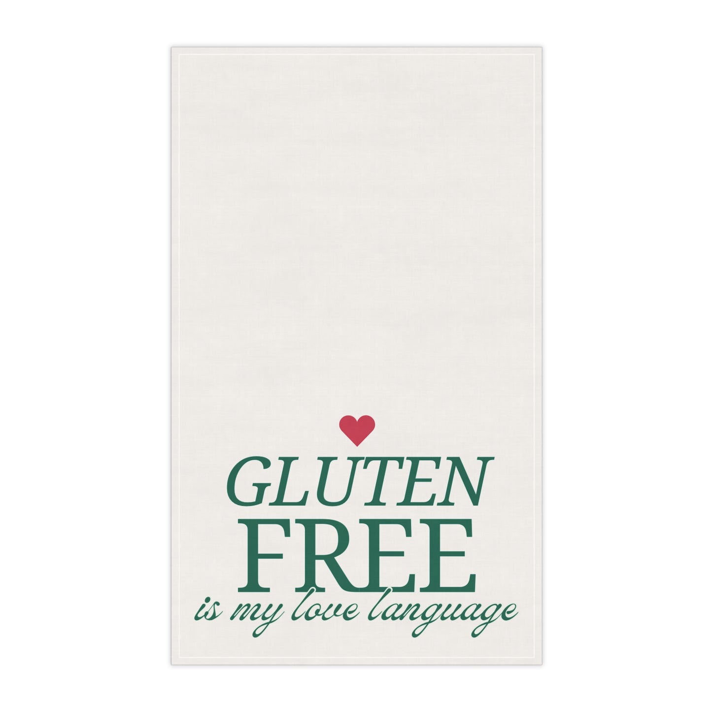  Gluten Free Love Language Towel Front design