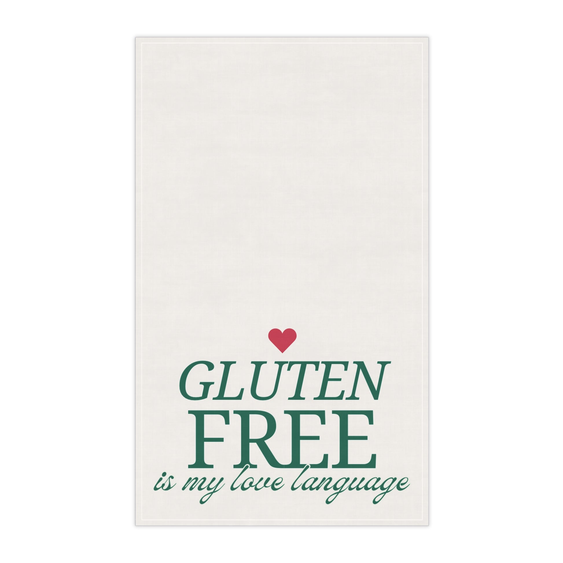  Gluten Free Love Language Towel Front design