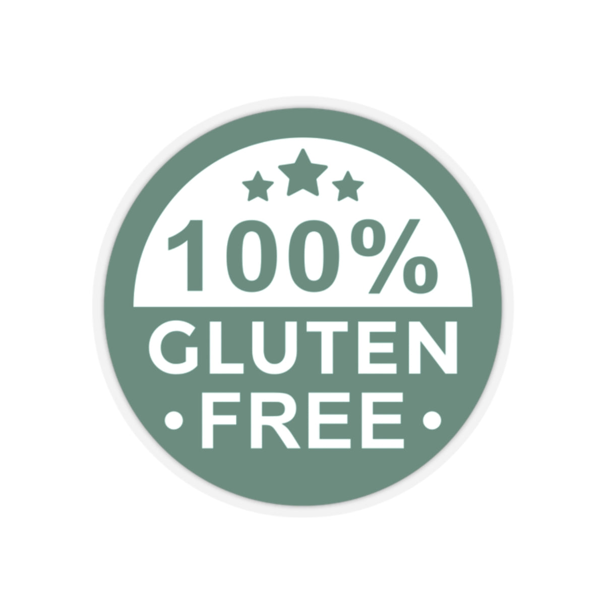 100% Gluten Free - Stickers - FatCeliac’s Store