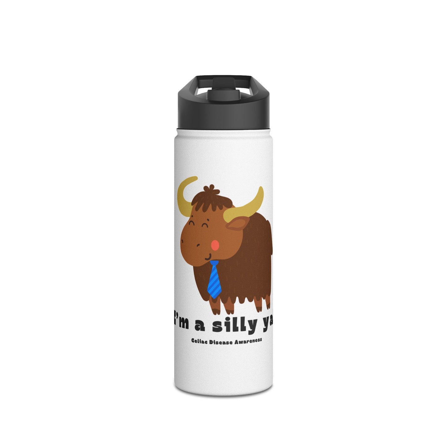 Silly Yak with Tie - Water Bottle - FatCeliac’s Store