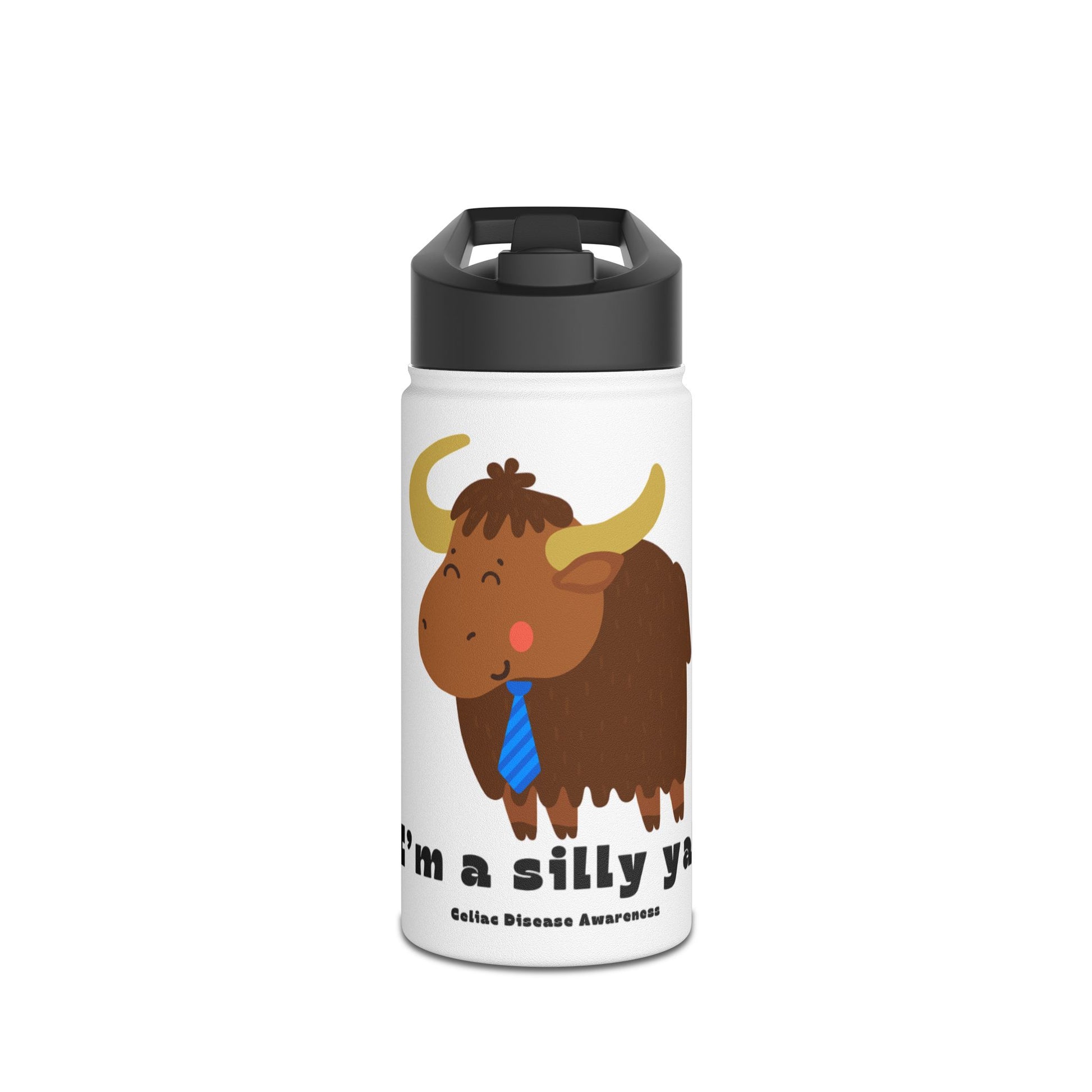 Silly Yak with Tie - Water Bottle - FatCeliac’s Store