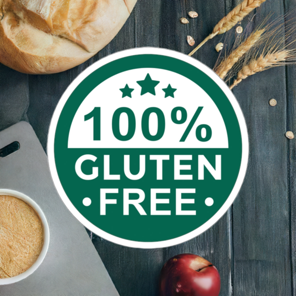100% Gluten Free - Stickers - FatCeliac’s Store